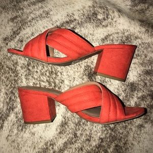 Bright orange A New Day block sandal